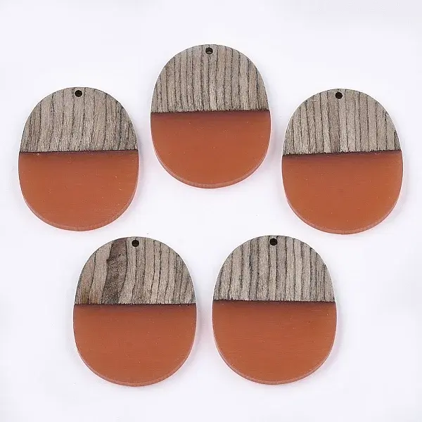Resin & Wenge Wood Pendants