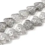 Transparent Electroplate Glass Beads Strands