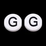 Opaque White Acrylic European Beads