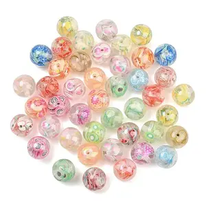 Fruit Theme Transparent Resin & Polymer Clay Beads