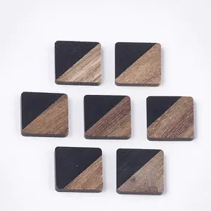 Resin & Walnut Wood Cabochons