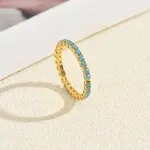 Brass Micro Pave Cubic Zirconia Finger Rings for Women