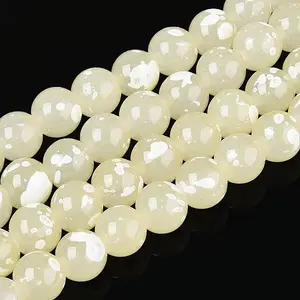 Baking Paint Glass Beads Strands