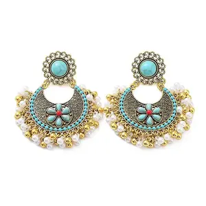 Resin Boho Stud Earrings