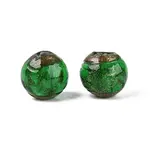 Handmade Gold Sand Lampwork Beads