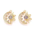 Brass Pave Cubic Zirconia Pendants