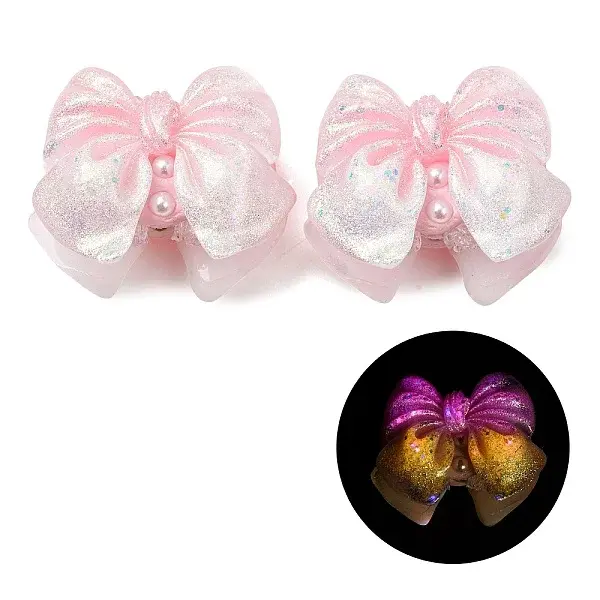 Luminous Opaque Resin & Rhinestone & Polymer Clay Beads