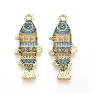 Alloy Enamel Pendants