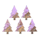 Transparent Resin & Walnut Wood Pendants