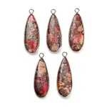 Dyed Synthetic Imperial Jasper Pendants