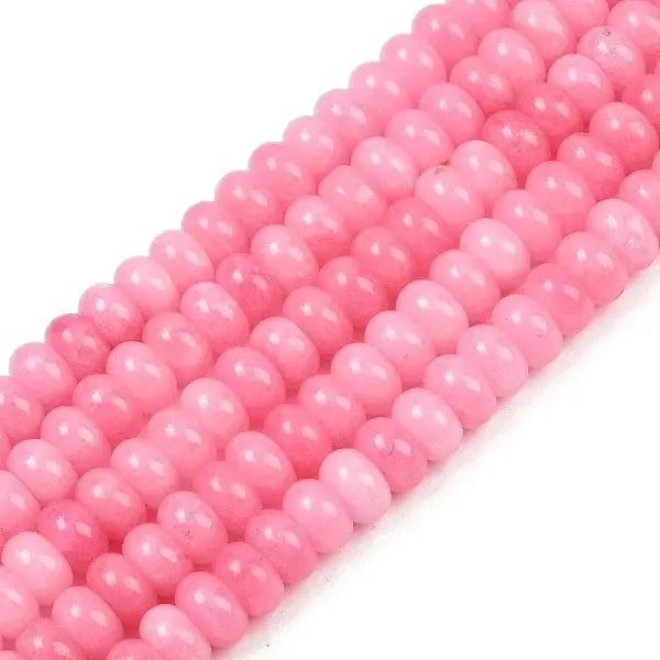 Dyed Natural White Jade Beads Strands