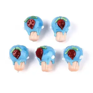 Handmade Lampwork Bumpy Beads