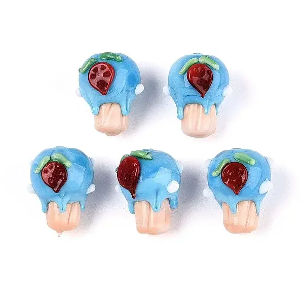 Handmade Lampwork Bumpy Beads