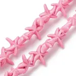 Synthetic Turquoise Dyed Beads Strands