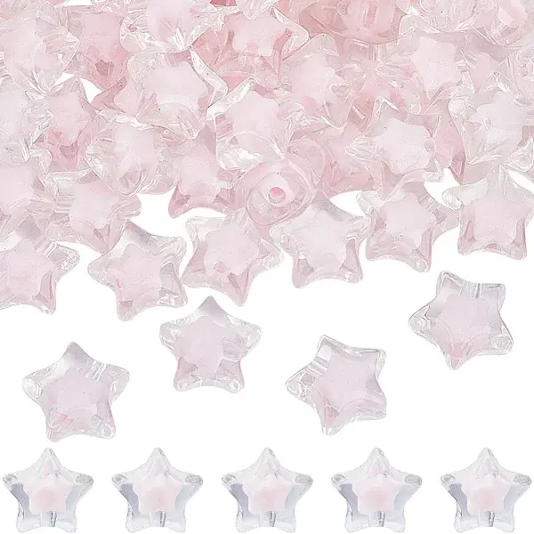 120Pcs Transparent Acrylic Beads