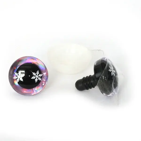 Snowflake Pattern Plastic Doll Safety Craft Eye