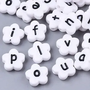 Opaque Spray Painted Acrylic Beads