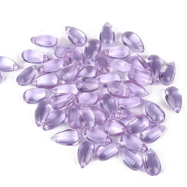 5Pcs Transparent Glass Beads