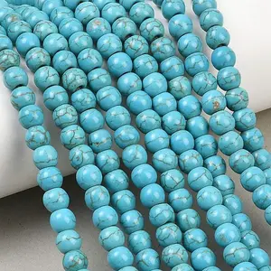 Synthetic Turquoise Beads Strands