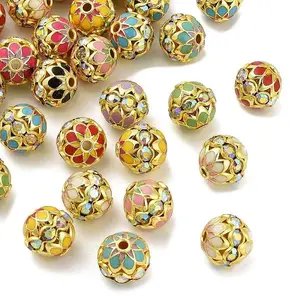 Brass Enamel Beads