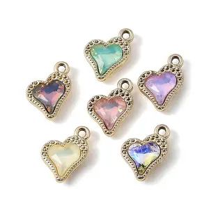 UV Plating Alloy Glass Pendants