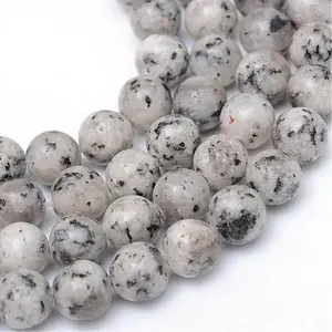 Natural Sesame Jasper/Kiwi Jasper Bead Strands
