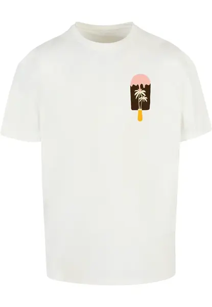 Merchcode Tričko 'Summer - Icecream'  zmiešané farby / biela