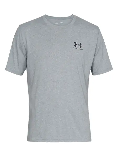 UNDER ARMOUR Tričko  sivá melírovaná / čierna