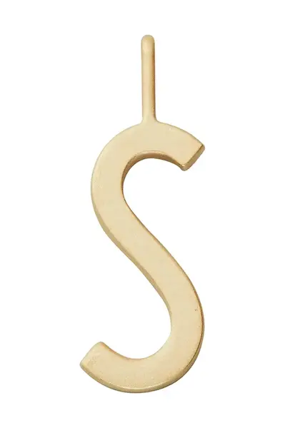 Strieborný pozlátený prívesok Design Letters