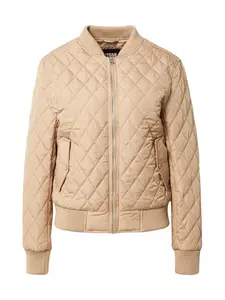 Urban Classics Prechodná bunda 'Diamond Quilt'  béžová