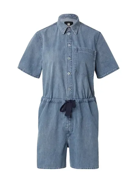G-STAR Overal  modrá denim