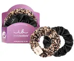 Ozdobné spirálové gumičky Invisibobble Sprunchie Slim Premium Leo is the New Black - 2 ks + dárek zdarma