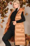 Z9757 DEWBERRY WOMEN'S VEST-CAMEL