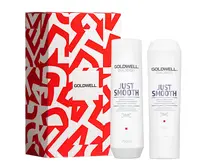 Dárková sada pro uhlazení nepoddajných vlasů Goldwell Dualsenses Just Smooth + dárek zdarma