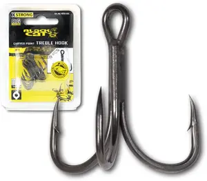 Black cat trojháček curve point dg coating 5 ks - 2/0