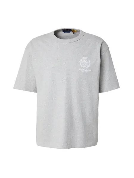 Polo Ralph Lauren Tričko  sivá melírovaná / biela
