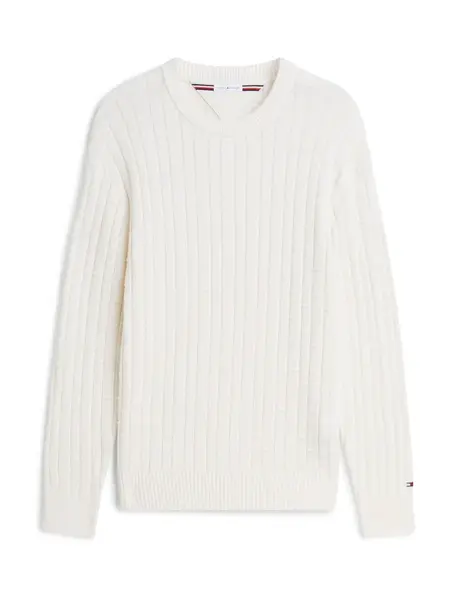 TOMMY HILFIGER Sveter  šedobiela