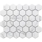 Mozaika Heksagon Classic Carrara Mat 27.7/32.3