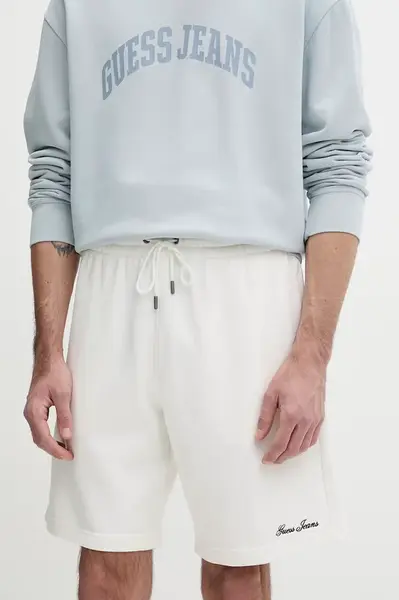 Guess Jeans teplákové šortky pánské bavlněné
