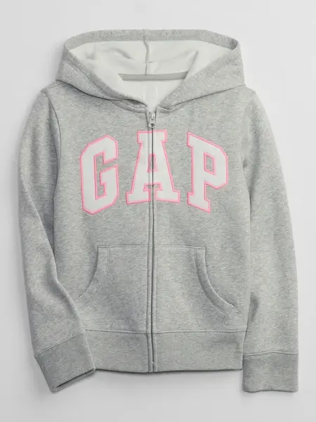 GAP Dětská mikina Logo zip hoodie - Holky