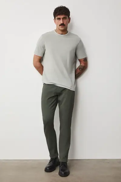 Medicine slim fit kalhoty pánské bavlněné s elastanem