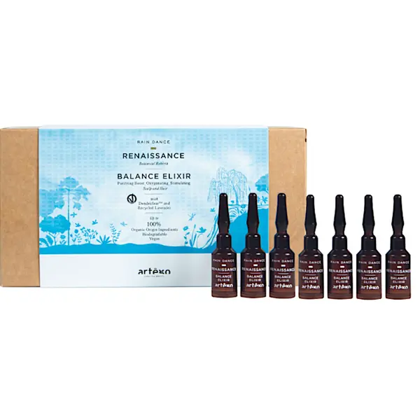 Ampulky s elixírem na peeling vlasové pokožky Artégo Rain Dance Balance Elixir - 20 x 5 ml (0164343) + dárek zdarma