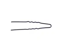 Vlnitá vlásenka Duko 452B - 4,5 cm, černá - 20 ks