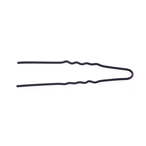 Vlnitá vlásenka Duko 452B - 4,5 cm, černá - 20 ks