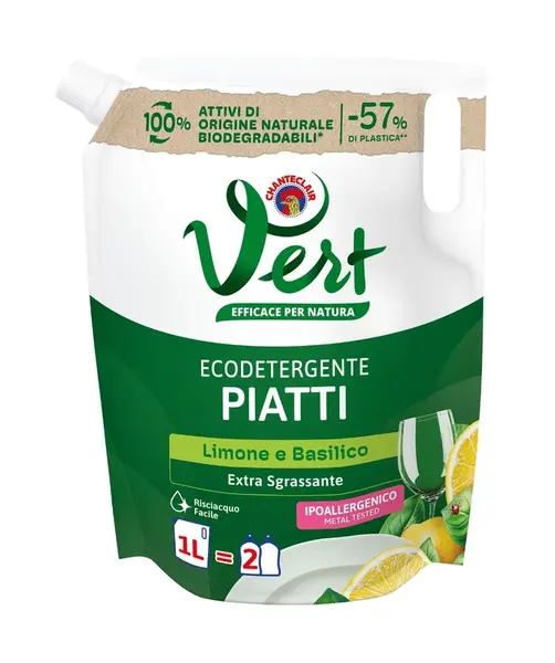 Chante Clair Vert Eco Mycí prostředek na nádobí Limone e Basilico 1000 ml
