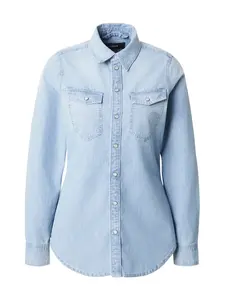 G-STAR Blúzka  modrá denim
