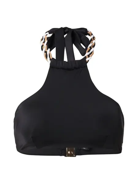 BOSS Bikinový top 'BRAID'  farba ťavej srsti / čierna / biela