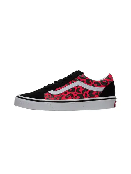 VANS Tenisky 'Old Skool'  malinová / čierna / biela