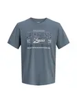 JACK & JONES Tričko  čadičová / tmavosivá / biela