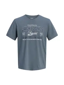JACK & JONES Tričko  čadičová / tmavosivá / biela